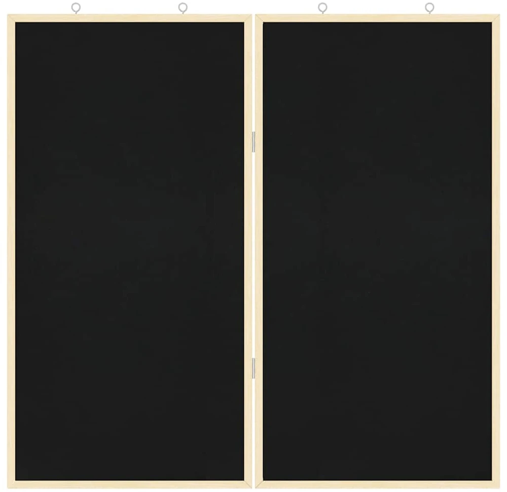 Pranešimų lenta 80 x 80 x 1.4 cm Pušies masyvas Juoda
