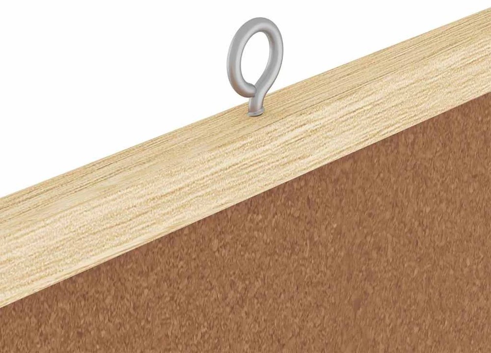 Pranešimų lenta 80 x 80 x 1.4 cm Pušies masyvas Ruda