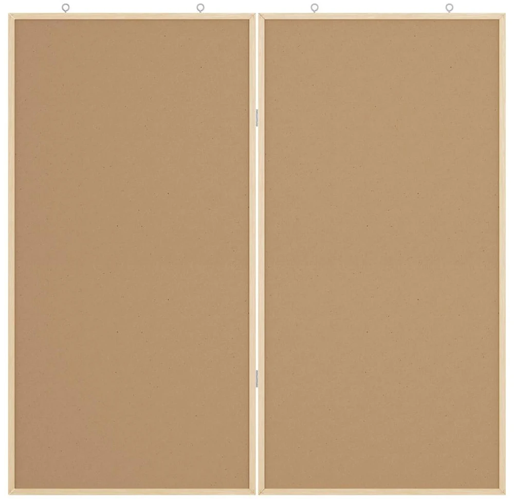 Pranešimų lenta Juoda 100 x 100 x 1,4 cm Pušies masyvas