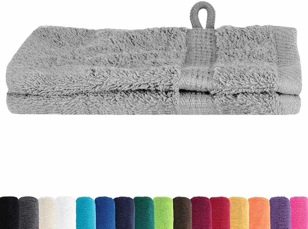 Svečių Rankšluostis SOLUND 2 pcs Pilka 15 x 21 cm 550 gsm