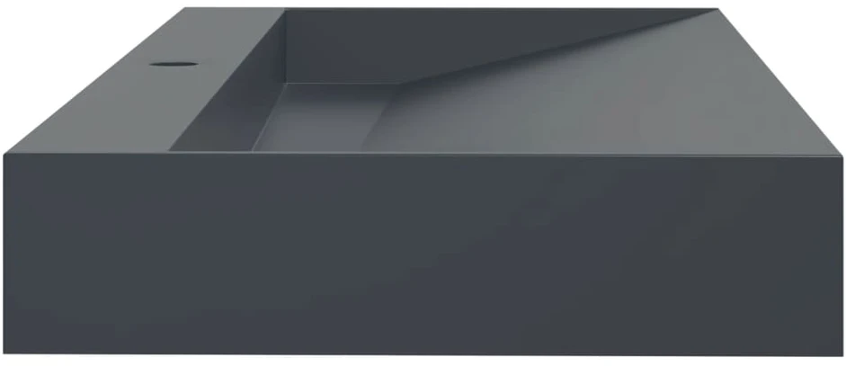 Praustuvas, 120x46x11cm, antracito, mišinys/marmuras