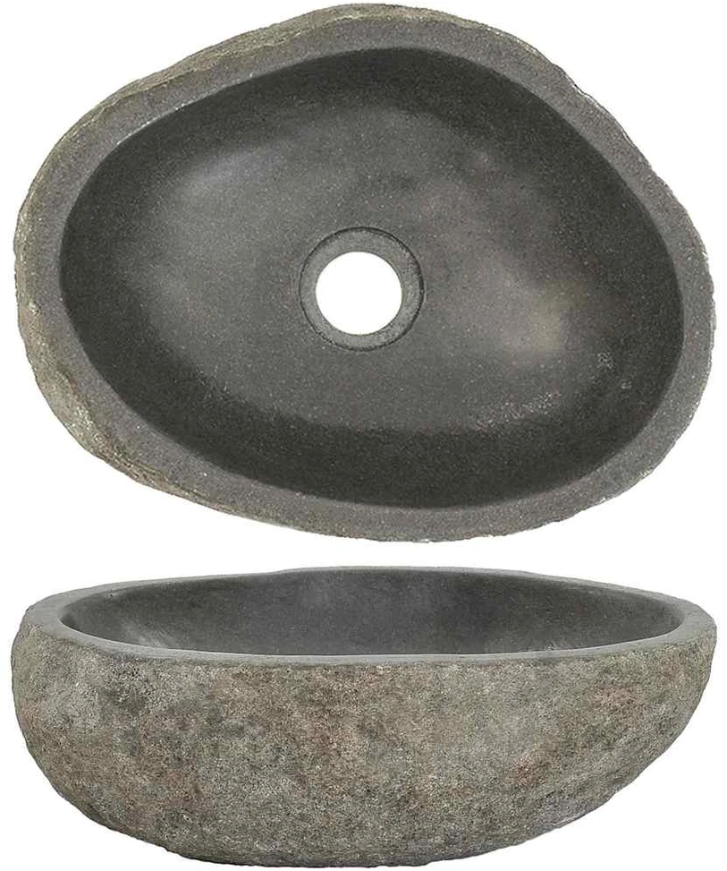 Praustuvas, (29-38)x(24-31)cm, upės akmuo, ovalo formos