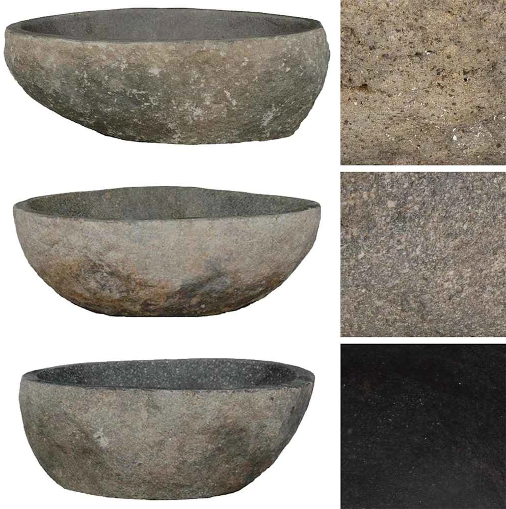 Praustuvas, (29-38)x(24-31)cm, upės akmuo, ovalo formos