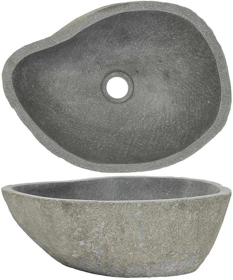 Praustuvas, (37-46)x(29-36)cm, upės akmuo, ovalo formos