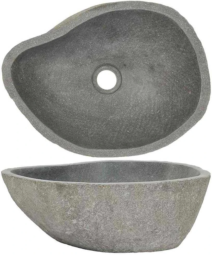 Praustuvas, (37-46)x(29-36)cm, upės akmuo, ovalo formos