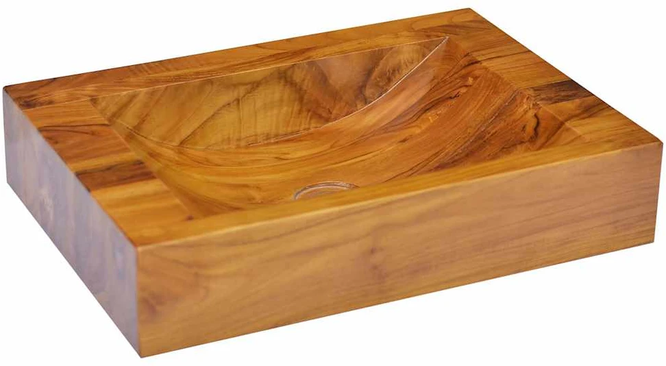 Praustuvas, 50x35x10cm, tikmedžio medienos masyvas