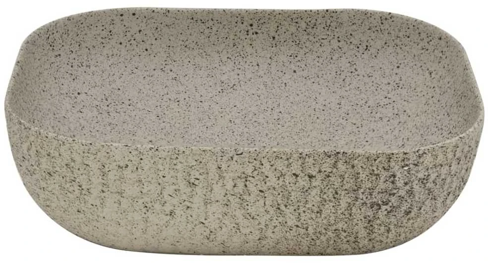 Praustuvas ant stalviršio, pilkas, 48x37,5x13,5cm, keramika