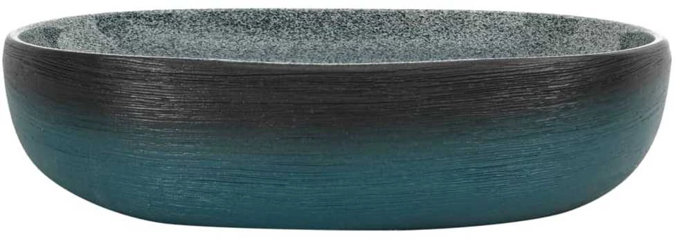 Praustuvas ant stalviršio, turkio, 59x40x14cm, keramika, ovalus