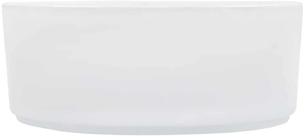 Praustuvas, baltos sp., 36x14cm, keramika