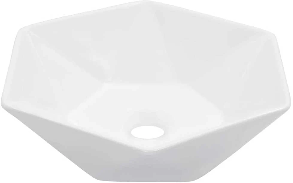 Praustuvas, baltos sp., 41x36,5x12cm, keramika