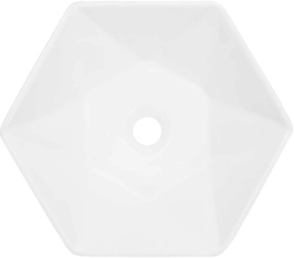 Praustuvas, baltos sp., 41x36,5x12cm, keramika