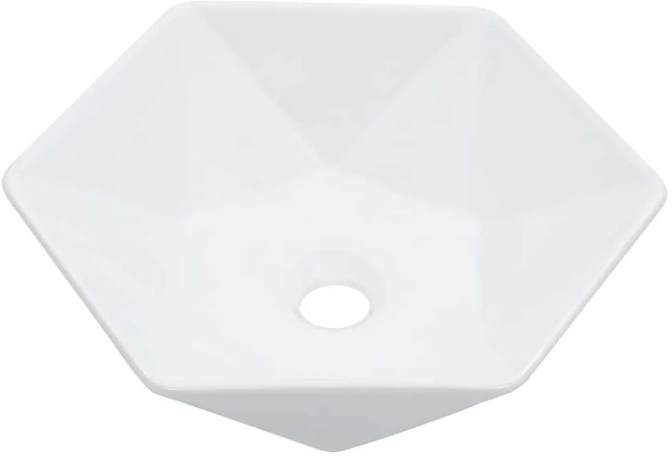 Praustuvas, baltos sp., 41x36,5x12cm, keramika
