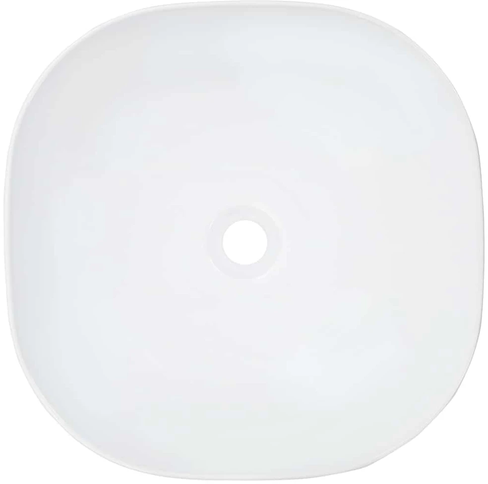 Praustuvas, baltos sp., 42,5x42,5x14,5cm, keramika