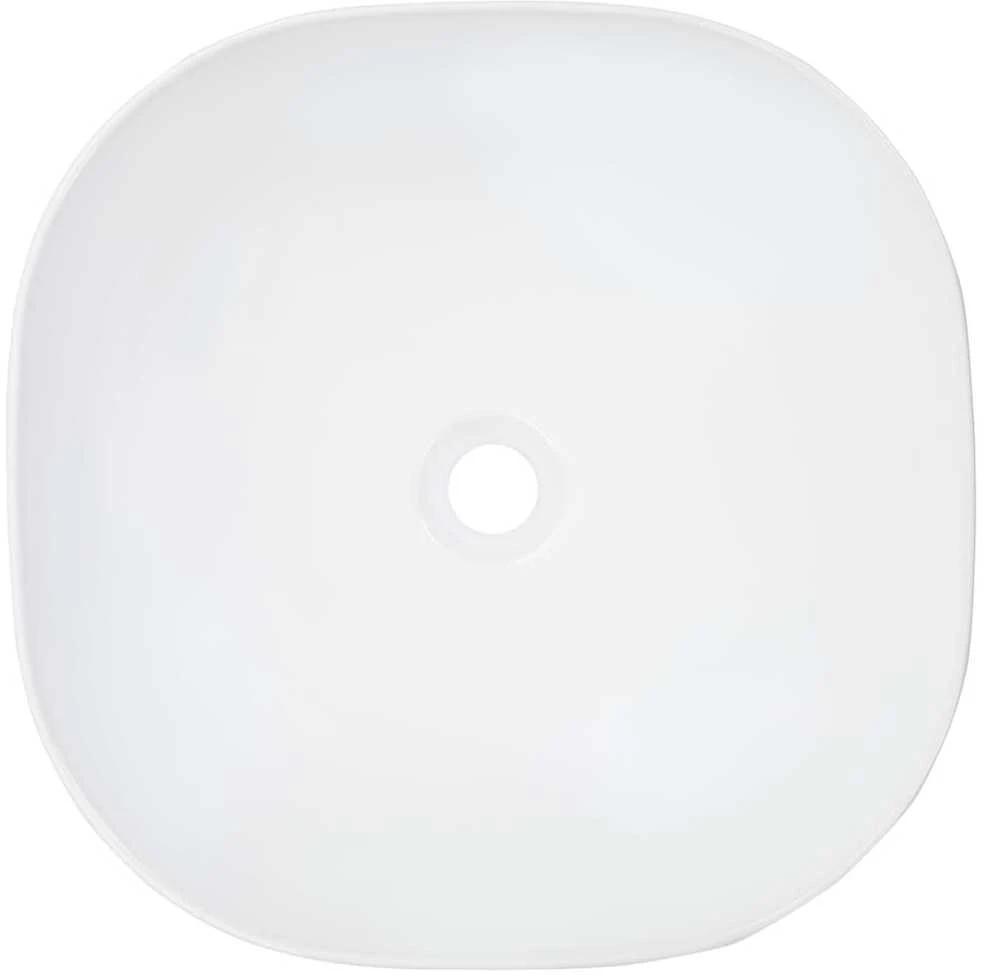Praustuvas, baltos sp., 42,5x42,5x14,5cm, keramika