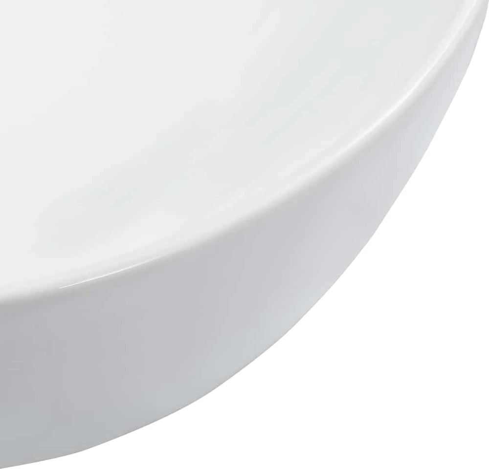 Praustuvas, baltos sp., 42,5x42,5x14,5cm, keramika
