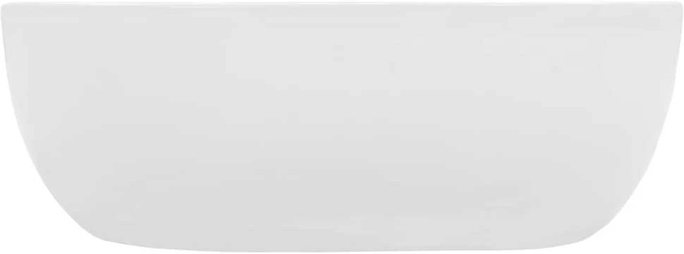 Praustuvas, baltos sp., 42,5x42,5x14,5cm, keramika