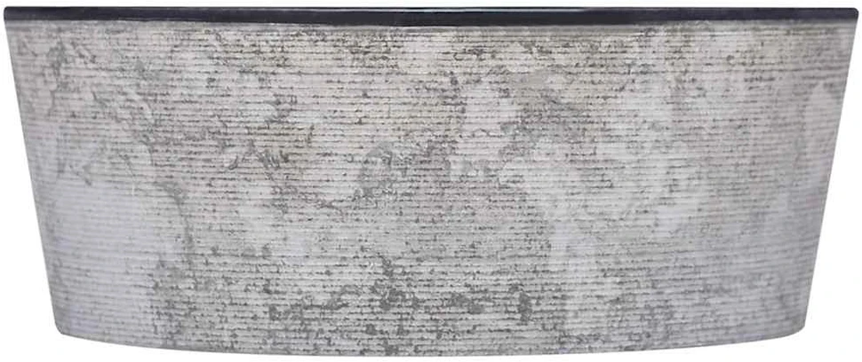 Praustuvas, juodos spalvos, skersmuo 40x15cm, marmuras