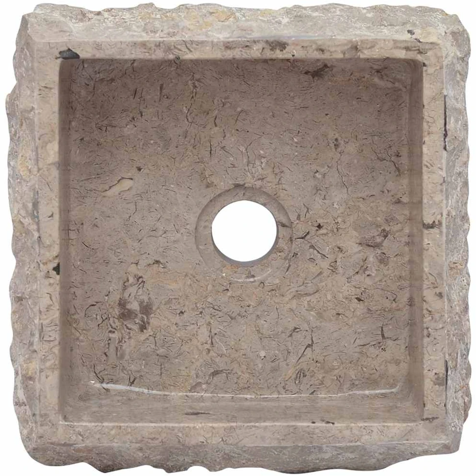 Praustuvas, pilkos spalvos, 30x30x13cm, marmuras