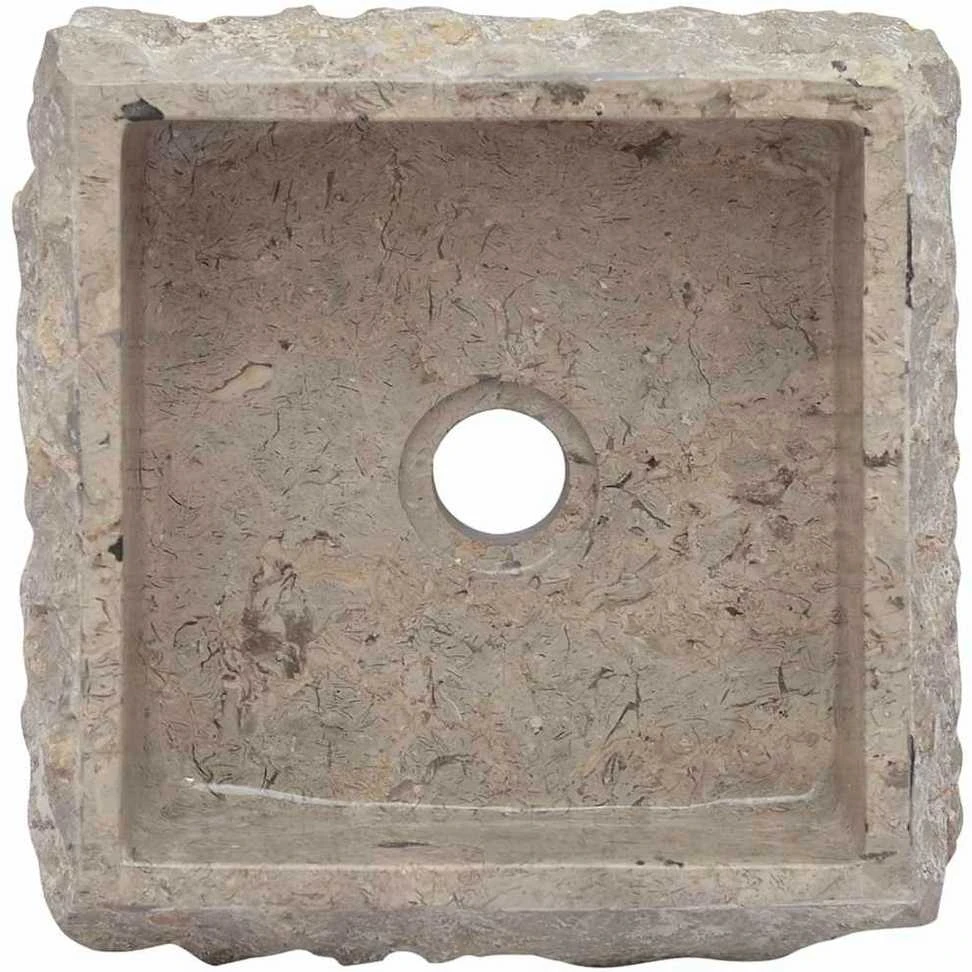 Praustuvas, pilkos spalvos, 30x30x13cm, marmuras