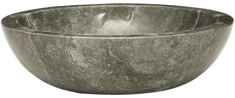 Praustuvas, pilkos spalvos, skersmuo 40x12cm, marmuras