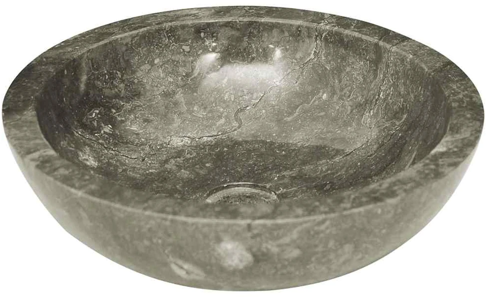 Praustuvas, pilkos spalvos, skersmuo 40x12cm, marmuras