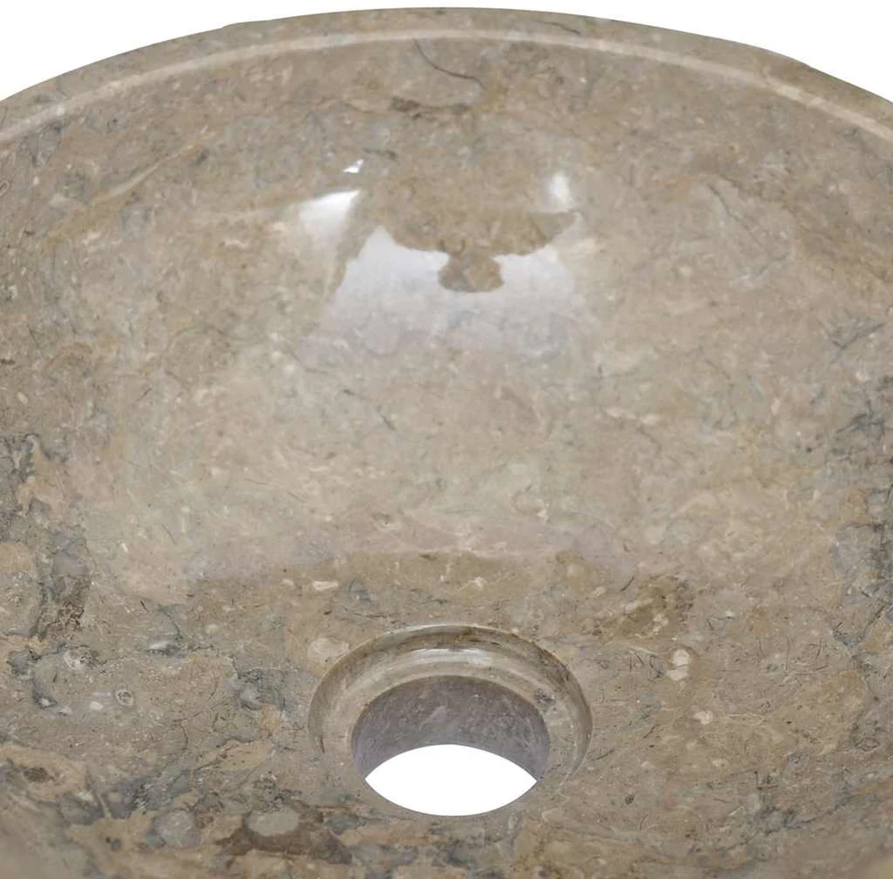 Praustuvas, pilkos spalvos, skersmuo 40x12cm, marmuras
