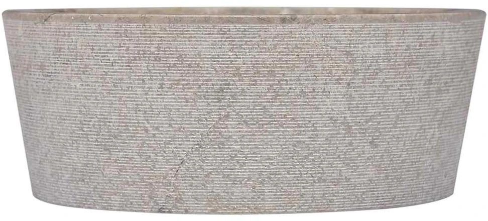 Praustuvas, pilkos spalvos, skersmuo 40x15cm, marmuras