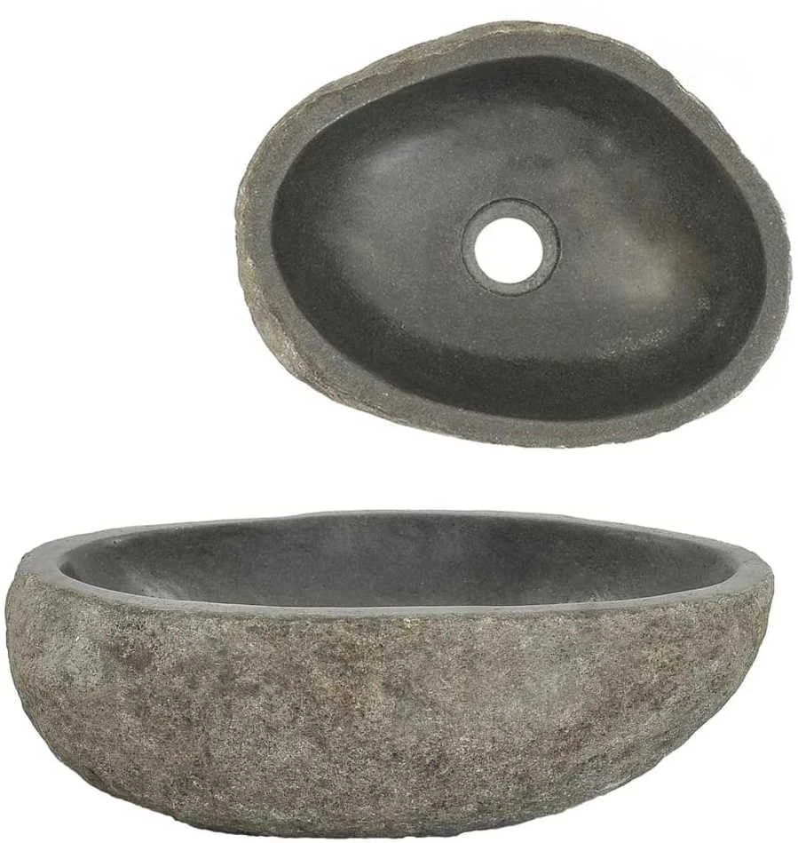 Praustuvas, (29-38)x(24-31)cm, upės akmuo, ovalo formos