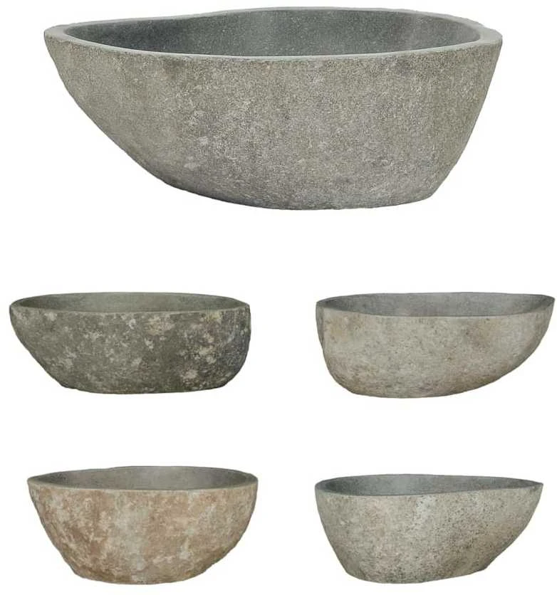 Praustuvas, (37-46)x(29-36)cm, upės akmuo, ovalo formos