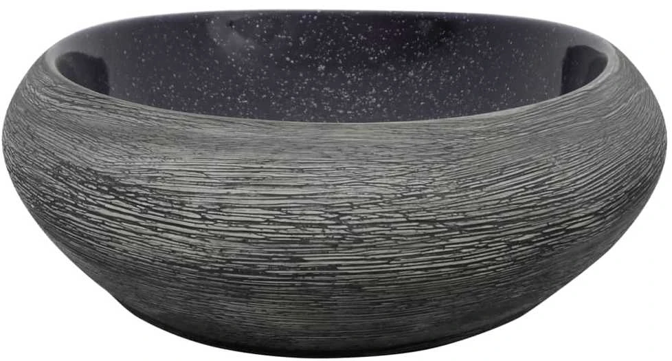 Praustuvas, violetinis/pilkas, 59x40x14cm, keramika