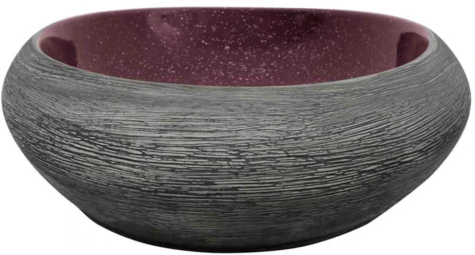 Praustuvas, violetinis/pilkas, 59x40x14cm, keramika
