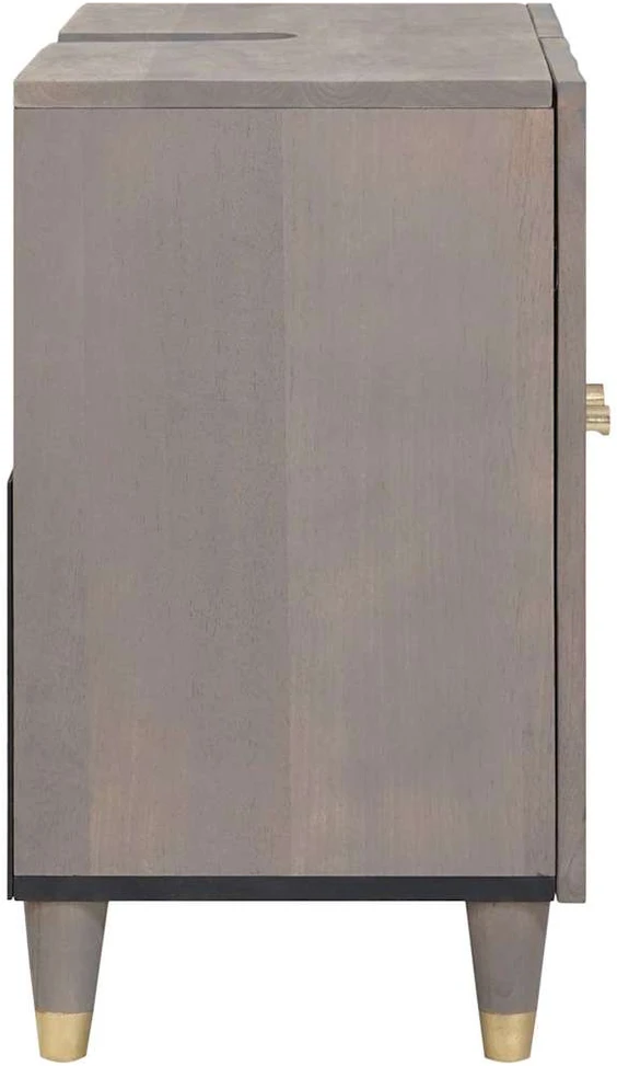 Praustuvo spintelė Pilka 62 x 33 x 58 cm Kietas mango medis