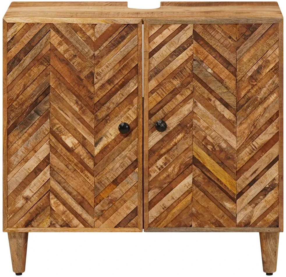 Praustuvo spintelė Ruda 62 x 33 x 58 cm Kietas mango medis