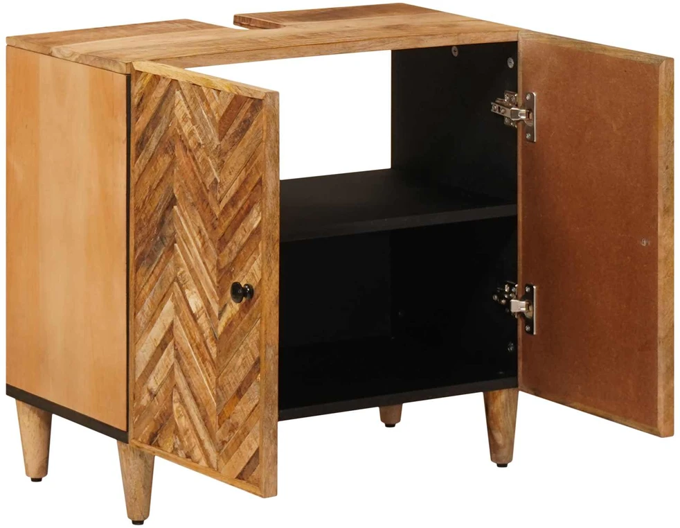 Praustuvo spintelė Ruda 62 x 33 x 58 cm Kietas mango medis