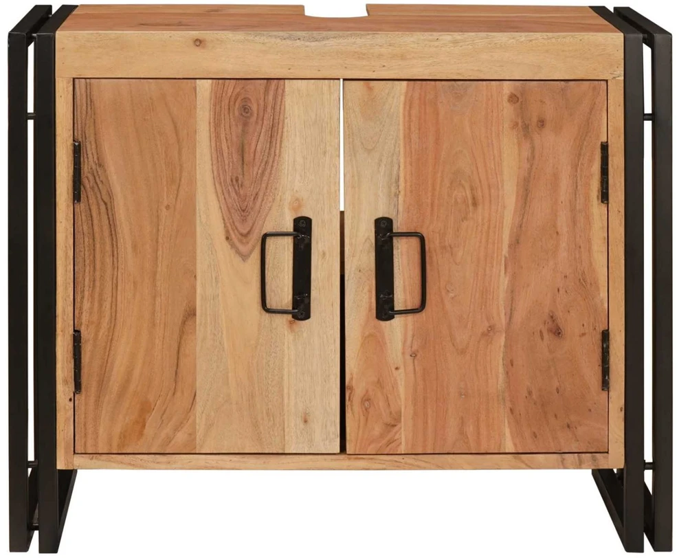 Praustuvo spintelė Ruda 71 x 33 x 58 cm Kietos akacijos mediena