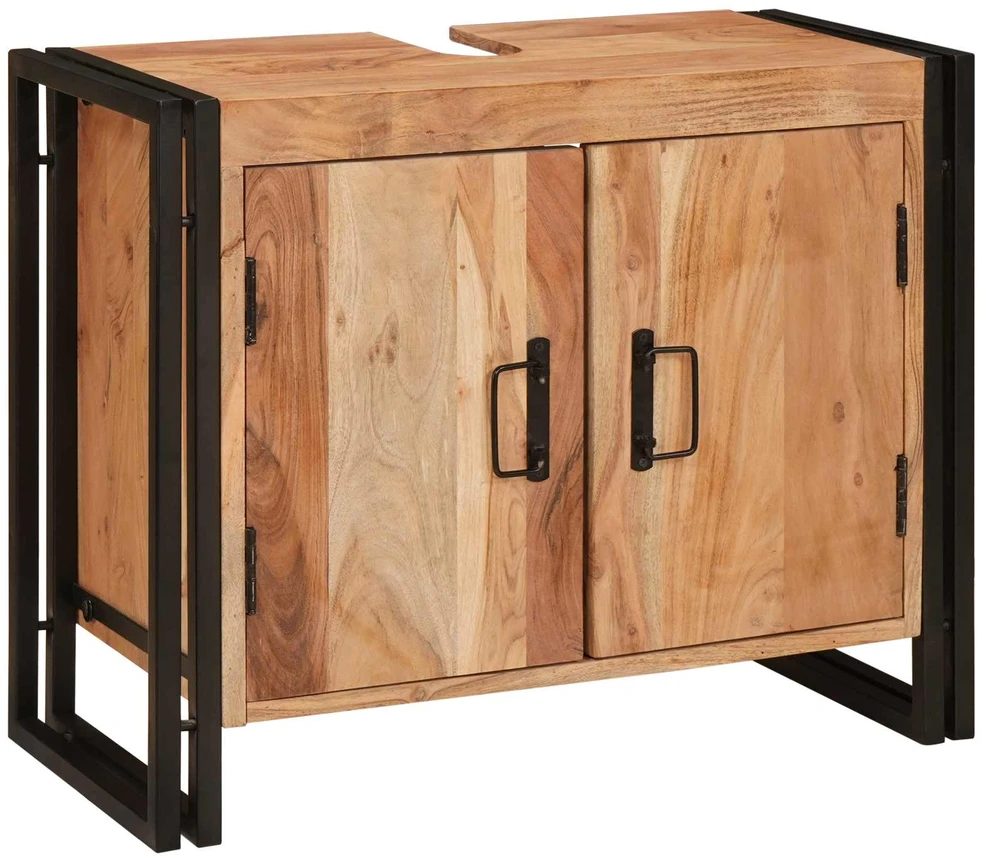 Praustuvo spintelė Ruda 71 x 33 x 58 cm Kietos akacijos mediena