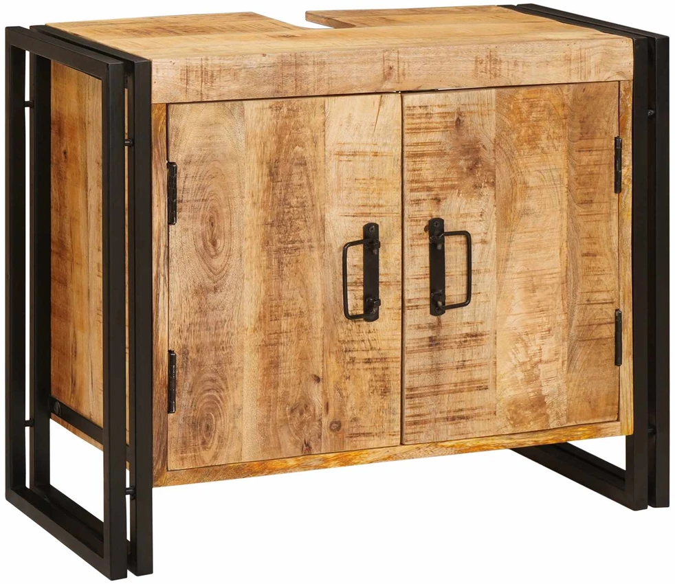 Praustuvo spintelė Ruda 71 x 33 x 58 cm Kietas mango medis