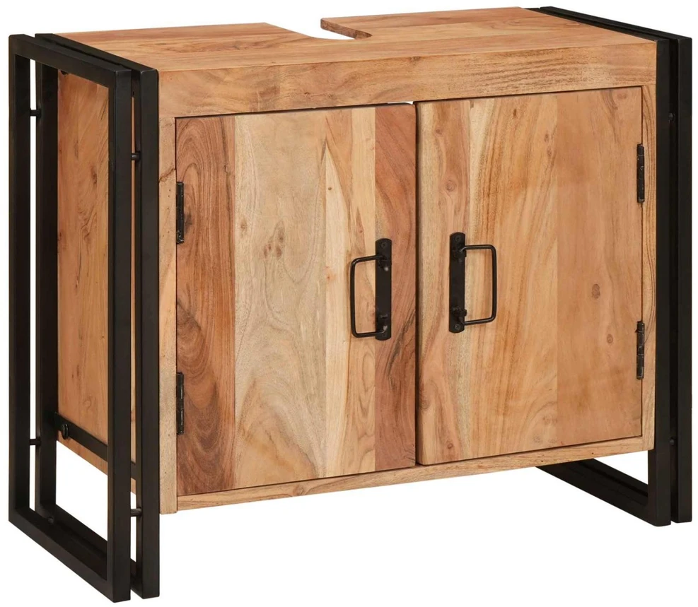 Praustuvo spintelė Ruda 71 x 33 x 58 cm Kietos akacijos mediena