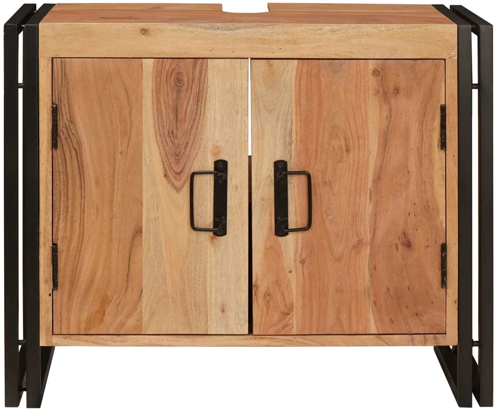 Praustuvo spintelė Ruda 71 x 33 x 58 cm Kietos akacijos mediena