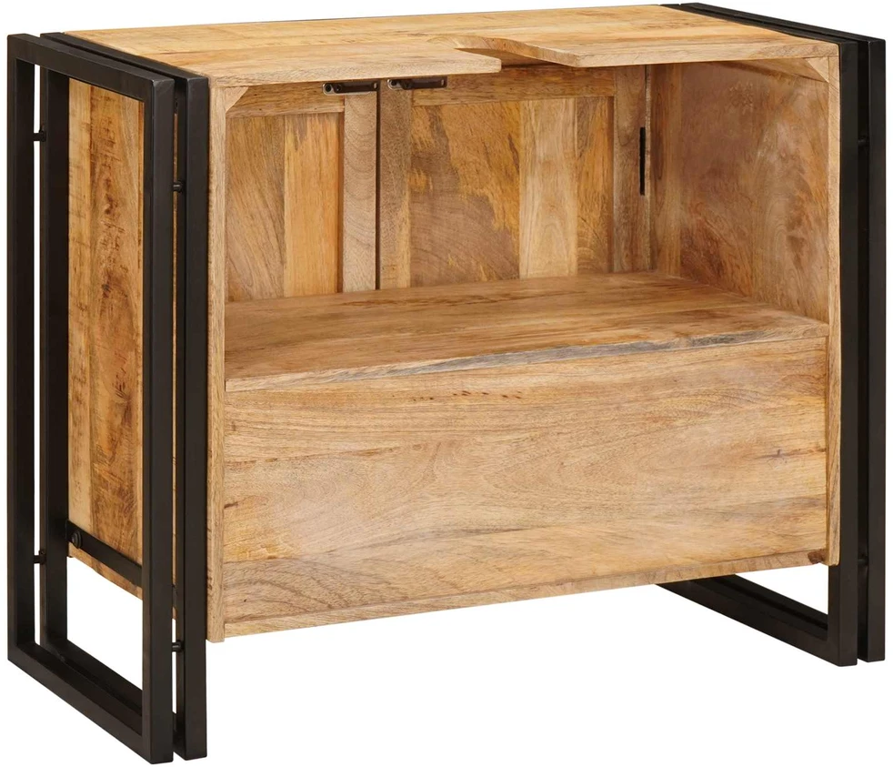 Praustuvo spintelė Ruda 71 x 33 x 58 cm Kietas mango medis