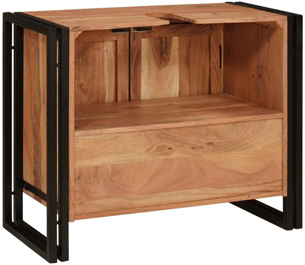 Praustuvo spintelė Ruda 71 x 33 x 58 cm Kietos akacijos mediena