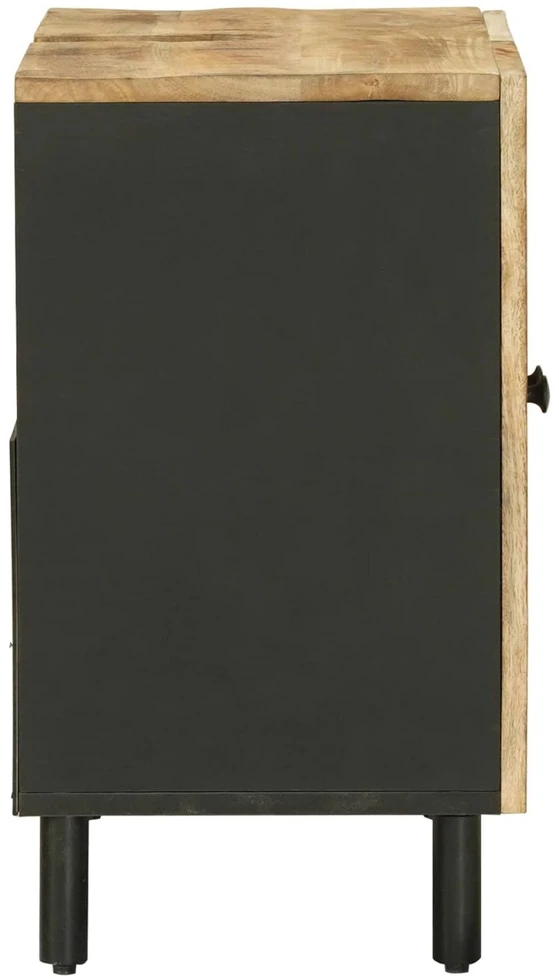 Praustuvo spintelė su saugykla Ruda ir juoda 62 x 33 x 58 cm