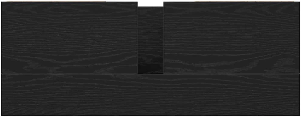 praustuvo spintelė su stalčiais juodas ąžuolas 90x34,5x60 cm