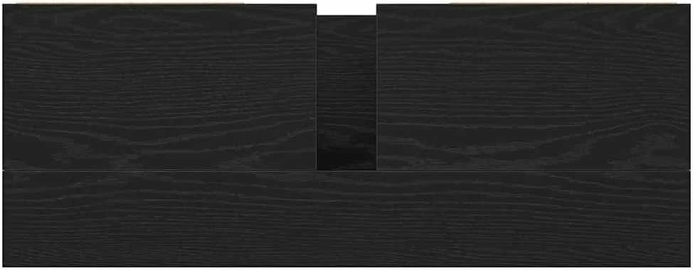 praustuvo spintelė su stalčiais juodas ąžuolas 90x34,5x60 cm