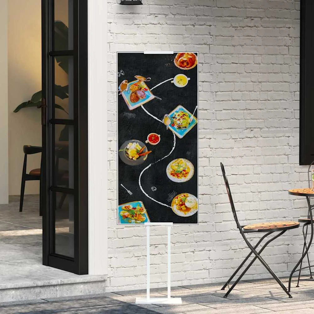 Prekybos parodos stendai Balta 30 x 23,5 x 210 cm Plienas