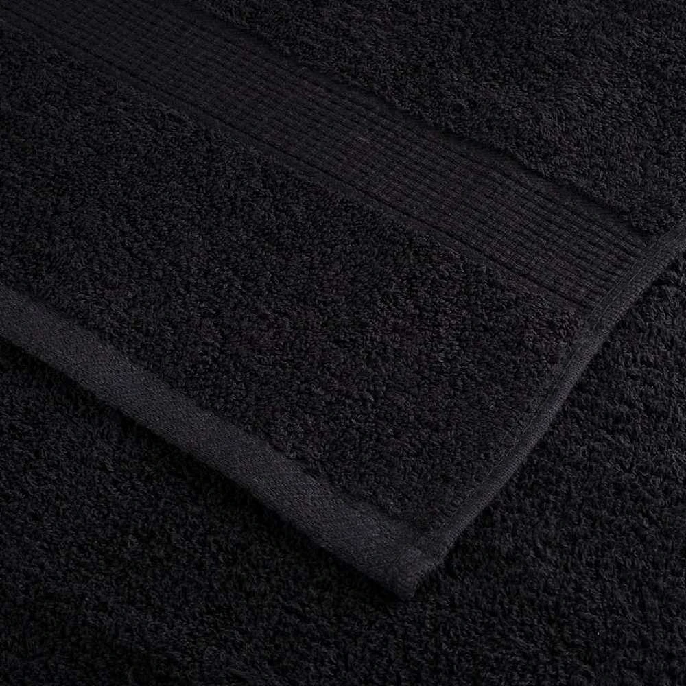 Svečių Rankšluostis SOLUND 25 vnt. Juoda 80 x 200 cm 550 gsm