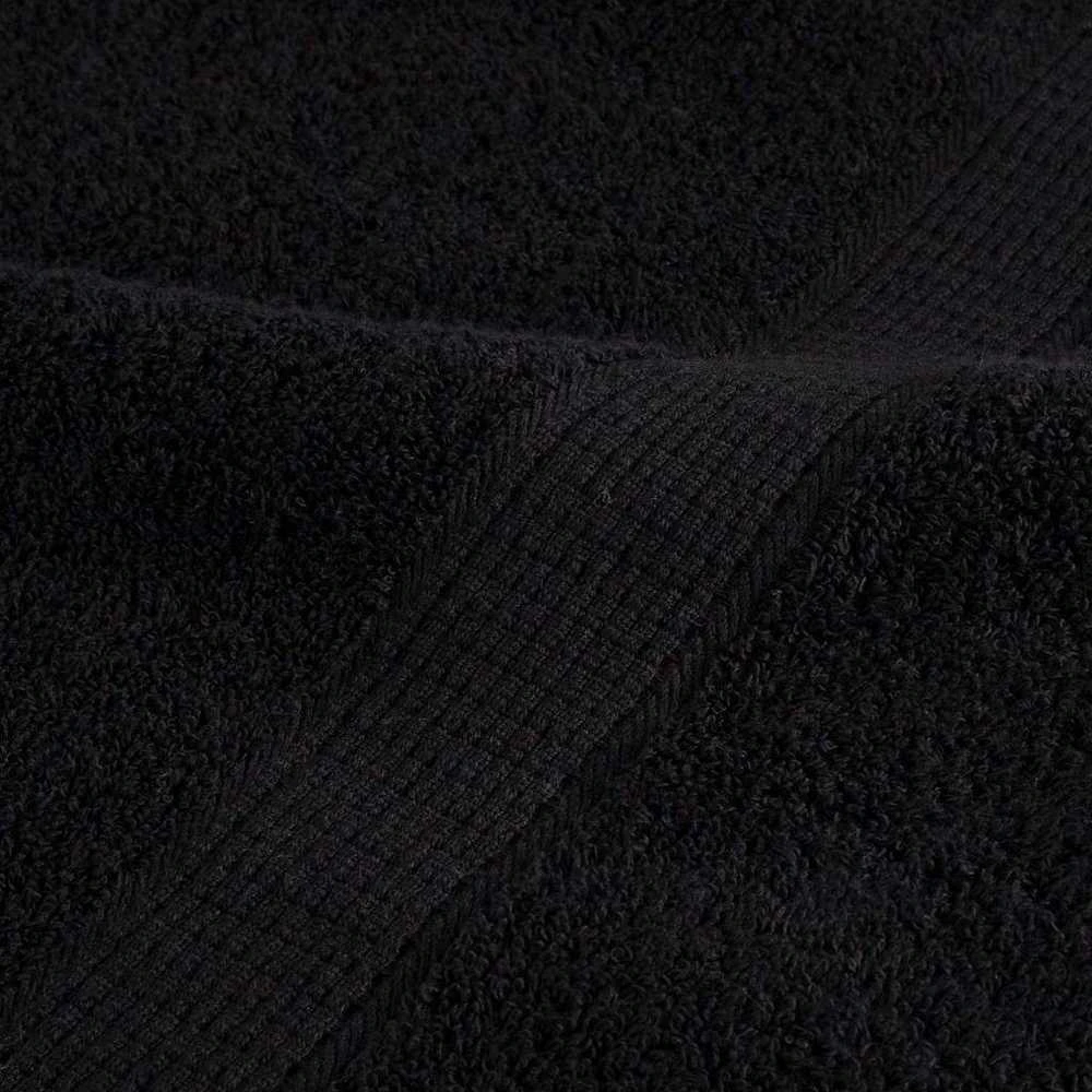 Svečių Rankšluostis SOLUND 25 vnt. Juoda 100 x 200 cm 550 gsm
