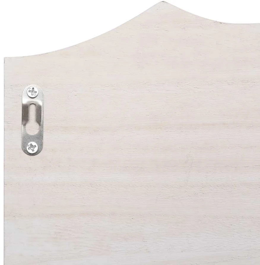 Prie sienos montuojama kabykla, balta, 50x10x23cm, mediena