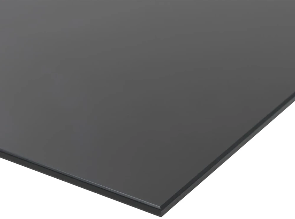 Prie sienos montuojama magnetinė lenta, stikl., juoda,100x60cm