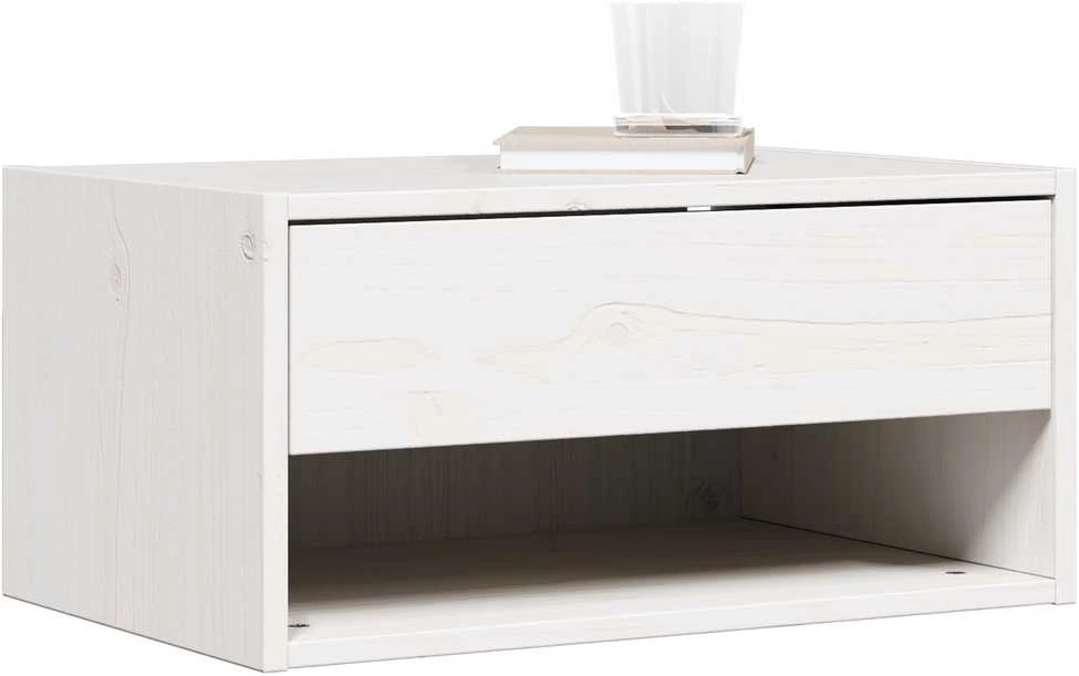 Naktinis staliukas 2 vnt. Balta 50 x 32,5 x 24 cm